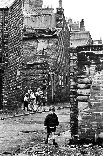 Children playing in the Scotswood area of Newcastle