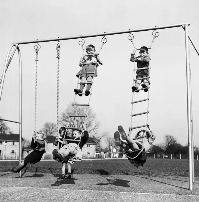 Framed Print : Children at school during the warm weather. 13th March 1954 Framed Print : Children at school during the warm weather. 13th March 1954