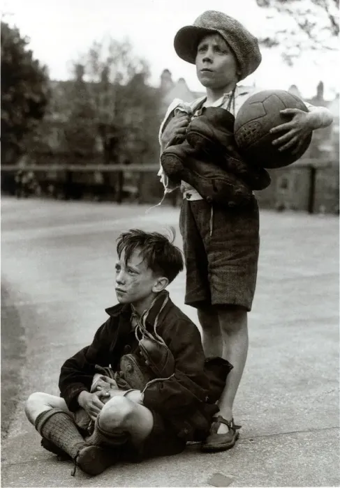 Framed Print : Children Sports Football Fred Abbs, 9 (in cap) and Ted Betts Framed Print : Children Sports Football Fred Abbs, 9 (in cap) and Ted Betts