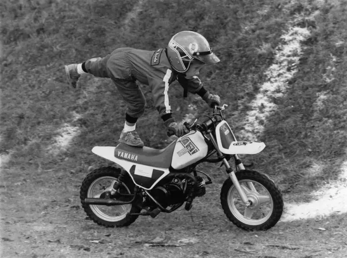 Framed Print : Children: Sports: Watch out Eddie Kidd and all you other stunt bike riders - a Framed Print : Children: Sports: Watch out Eddie Kidd and all you other stunt bike riders - a
