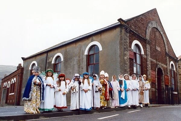 Children taking part in a nativity to raise funs for an East Cleveland Methodist Chapel