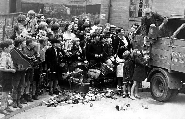 The children of Temple Green, Gateshead, were enthusiastic collectors of scrap metal for
