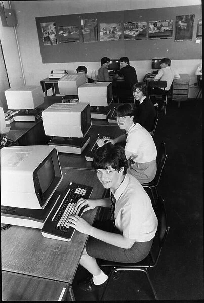 Children using computers. Carol Bullock, Debbie Armstrong and Paula Brocks