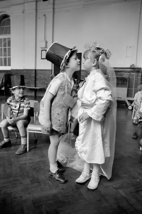 Framed Print : Children: Wedding: Marriage: School Wedding Mockery: School Wedding at the Sir William