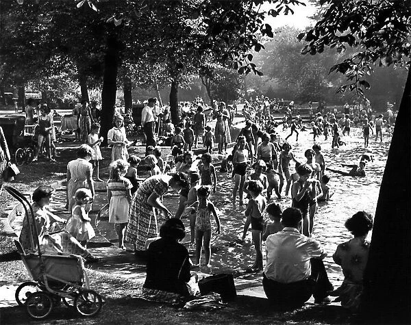 The childrens lido in Brandling Park, Newcastle, has drawn hundreds of children to
