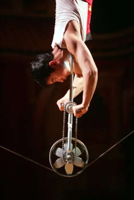 Framed Print : The Chinese State Circus are appearing in the big top on Newcastles Town Moor