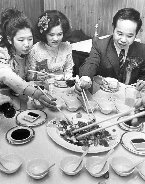 A Chinese wedding feast in a North East restaurant in 1974