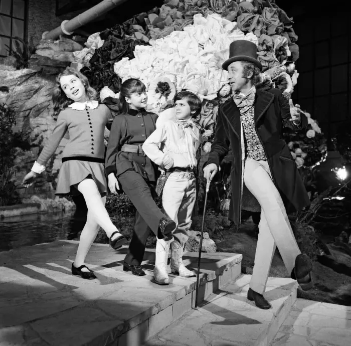 Framed Print : The chocolate room of candy-maker supreme, Willy Wonka, may go down in screen history as