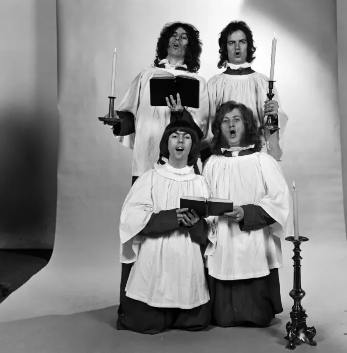 Framed Print : Choir service for Slade (Don Powell, Dave Hill, Noddy Holder and Jim Lea Framed Print : Choir service for Slade (Don Powell, Dave Hill, Noddy Holder and Jim Lea