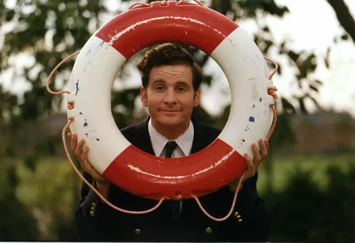 Framed Print : Chris Barrie British actor and comedian stars in the television series The Brittas Empire
