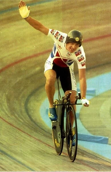 Chris Boardman Olympic Cyclist wins Gold medal in Barcelona 1992