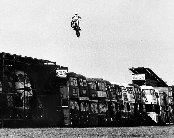Chris Bromham Motorcycle Stuntman, 29th August 1983