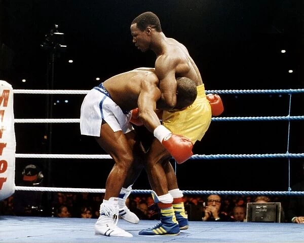 Chris Eubank Boxer during his second fight against Nigel Benn