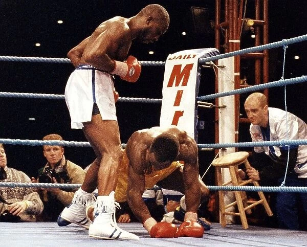 Chris Eubank Boxer during his second fight against Nigel Benn DBase