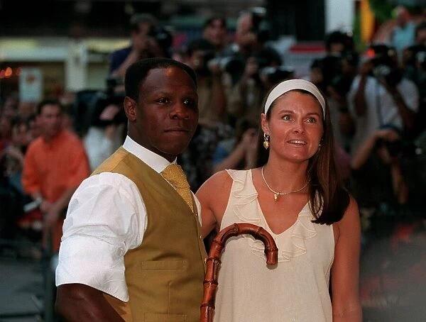 Chris Eubank Boxing August 98 Boxer at the premiere of Armageddon in london
