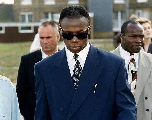Chris Eubank Boxing leaving Chace Farm Hospital in Enfield