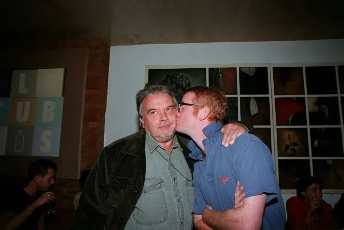 Framed Print : Chris Evans Radio  /  TV Presenter September 1998 With photographer David Bailey