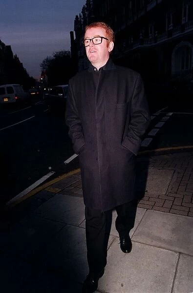 Chris Evans TV Presenter December 1997 Attending the wedding of TV Presenter Nicky
