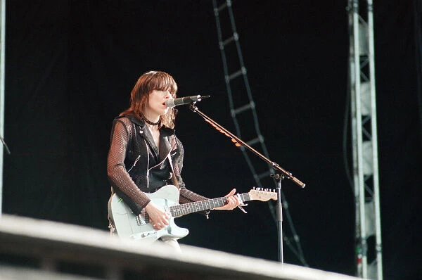 Chrissie Hynde (pictured) fronting her band The Pretenders