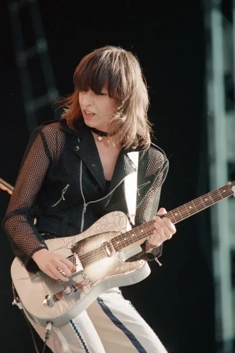 Framed Print : Chrissie Hynde (pictured) fronting her band The Pretenders Framed Print : Chrissie Hynde (pictured) fronting her band The Pretenders