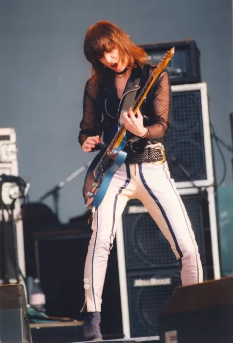 Framed Print : Chrissie Hynde of The Pretenders in concert at the Gateshead Stadium Framed Print : Chrissie Hynde of The Pretenders in concert at the Gateshead Stadium