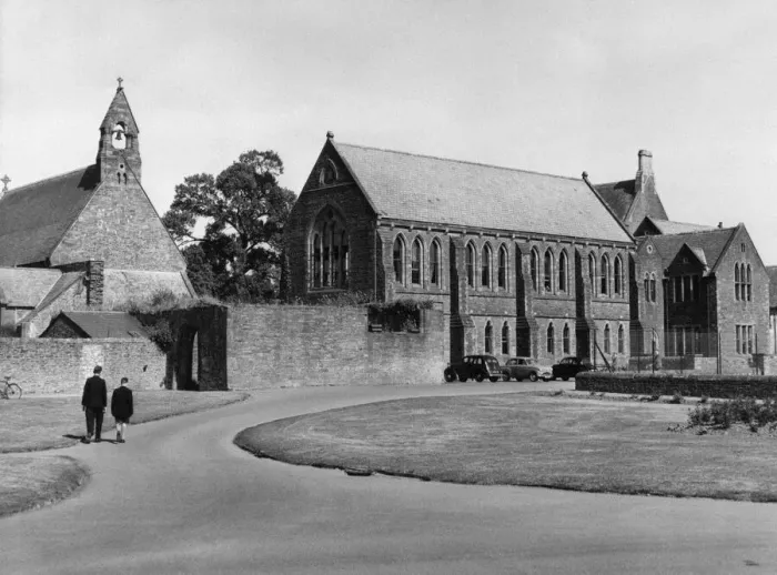 Framed Print : Christ College in Brecon, a market town and community in Powys, Mid Wales, 20th June 1957 Framed Print : Christ College in Brecon, a market town and community in Powys, Mid Wales, 20th June 1957