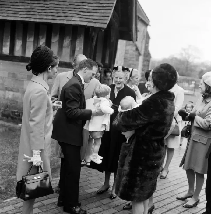 Framed Print : The Christening of Jennie Churchill, Newick Parish Church