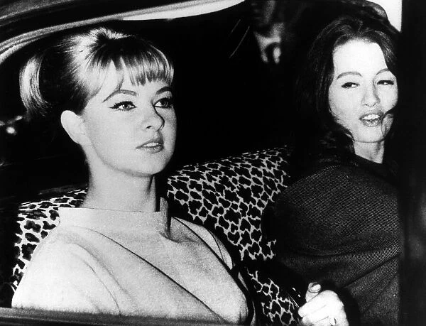 Christine Keeler and Mandy Rice Davis - May 1987 seen here at the premiere of