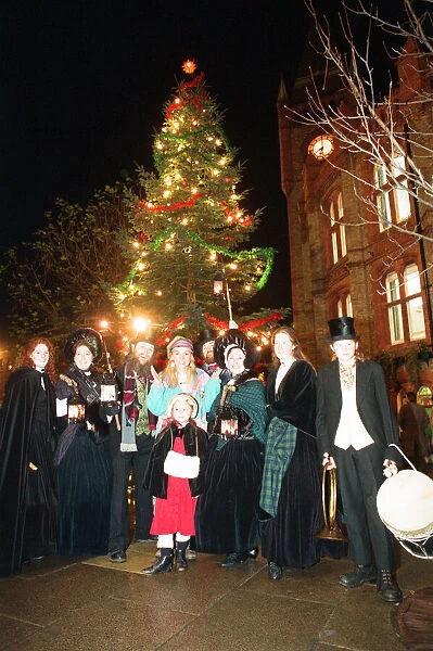 Christmas light switch on at Broad Street Mall, Reading. 25th November 1993