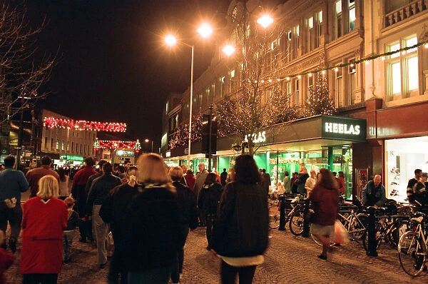 Christmas light switch on at Broad Street Mall, Reading. 24th November 1994