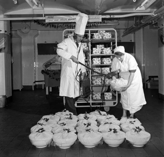 Framed Print : Christmas Pudding November 1961 Theres Gold in them Framed Print : Christmas Pudding November 1961 Theres Gold in them