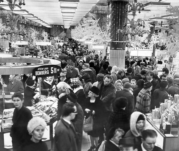 Christmas Shoppers at Lewis Department Store, Liverpool, 2nd December 1966