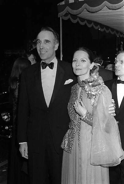 Christopher Lee & wife Gitte Lee arrive for the Royal Premiere of the Three Musketeers at