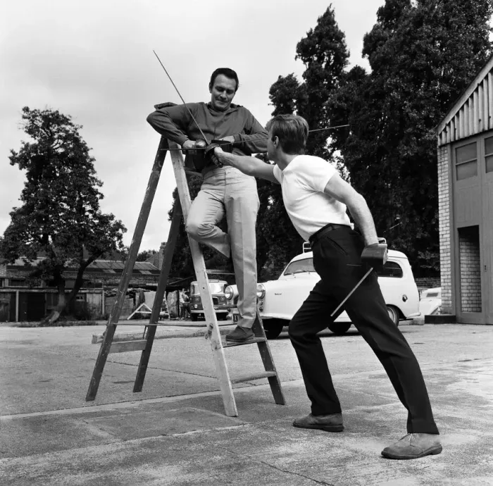 Framed Print : Christopher Plummer rehearsing for a production of Hamlet Framed Print : Christopher Plummer rehearsing for a production of Hamlet