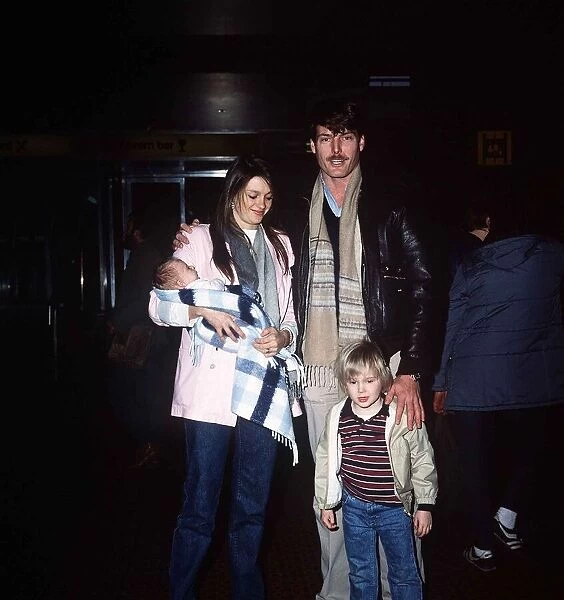 Christopher Reeve actor and Gaye Exton with Son Matthew