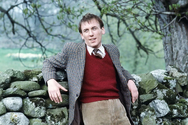 Christopher Timothy on the set of 'All Creatures Great and Small