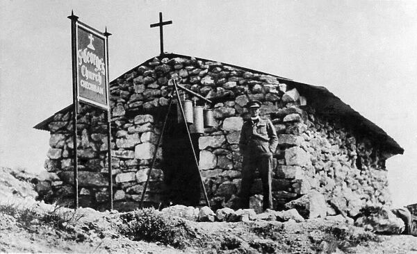 A church built by the army in the desert at Timini, North Africa. August 1943 P011604