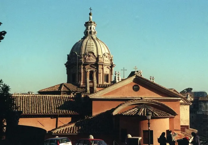 Framed Print : Church Dome from the Roman Forum Italy, Rome Framed Print : Church Dome from the Roman Forum Italy, Rome