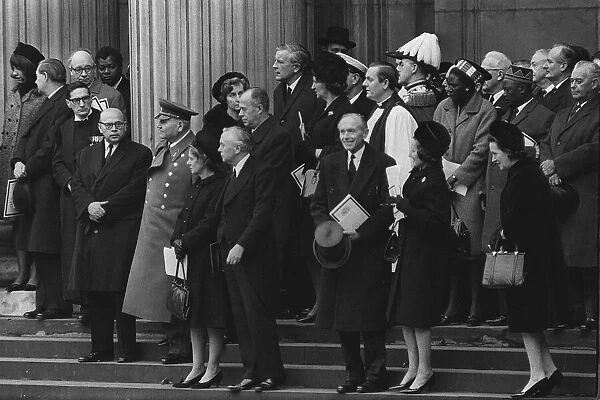 Churchill State Funeral January 30th 1965. Though more usually seen barracking each
