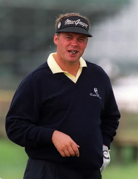 Framed Print : The cigar-smoking Darren Clarke of England at the 128th Golf Open at Carnoustie, Scotland Framed Print : The cigar-smoking Darren Clarke of England at the 128th Golf Open at Carnoustie, Scotland