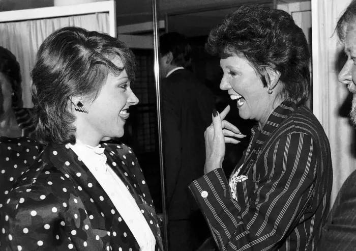 Framed Print : Cilla Black with Anne Diamond at the TV and Radio Celebrity awards Framed Print : Cilla Black with Anne Diamond at the TV and Radio Celebrity awards