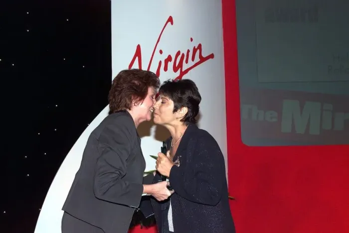Framed Print : Cilla Black with Helen Rollason May 1999 winner of a special Pride of Britain Award Framed Print : Cilla Black with Helen Rollason May 1999 winner of a special Pride of Britain Award