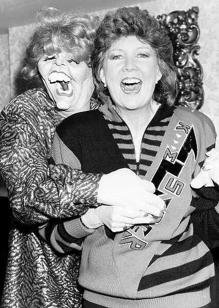 Cilla Black meets her spitting image puppet