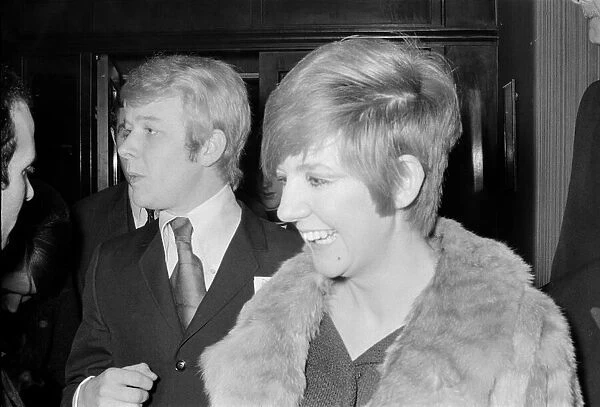 Cilla Black and her partner Bobby Willis, attend a Little Richard concert at The Savile