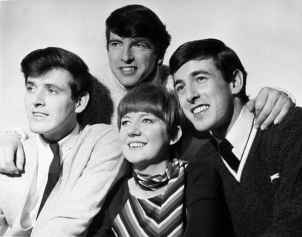 Cilla Black pop singer entertainer with The Bachelors 1966 L to R John Stokes Con