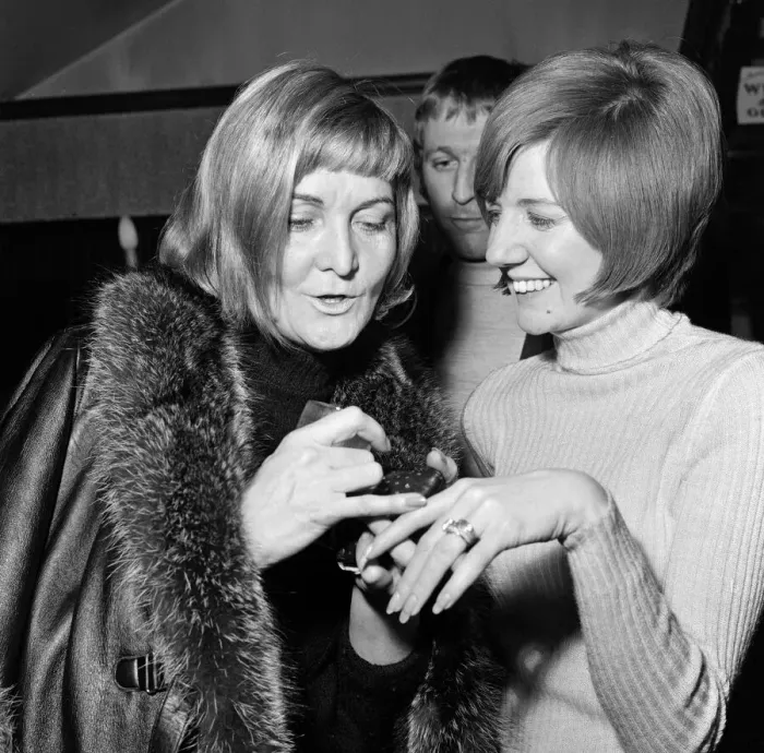 Framed Print : Cilla Black was back at rehearsals for her Wednesday show with her groom of one day