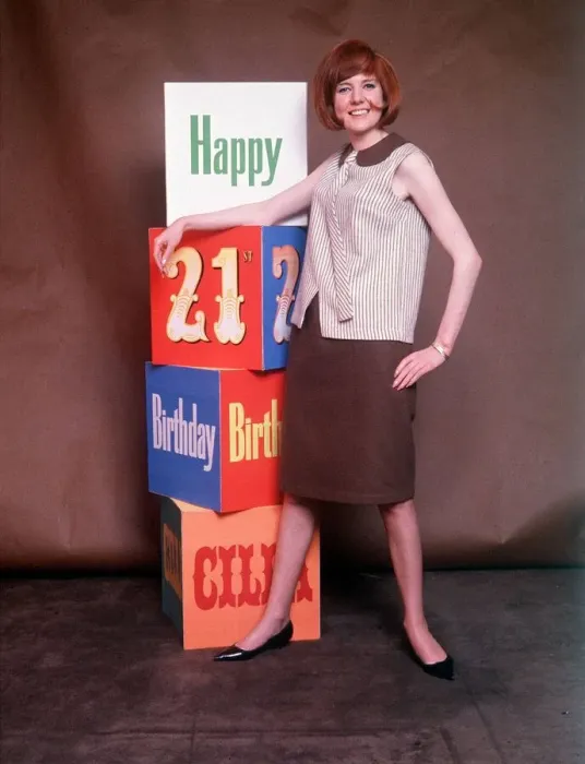 Framed Print : Cilla Black Singer poses in a studio for a photo on her 21st birthday in May 1964 Framed Print : Cilla Black Singer poses in a studio for a photo on her 21st birthday in May 1964