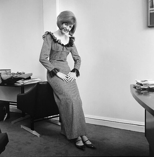 Cilla Black, singer and television personality pictured in this posed feature for