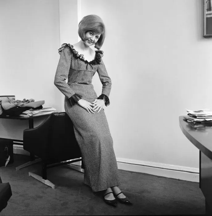 Framed Print : Cilla Black, singer and television personality pictured in this posed feature for Framed Print : Cilla Black, singer and television personality pictured in this posed feature for