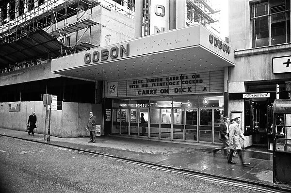 Cinemas in Birmingham. Odeon cinema in New Street. 31st July 1974